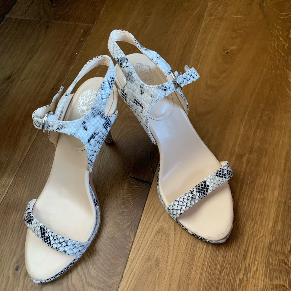 Vince Camuto Lyona Snake Print Heels